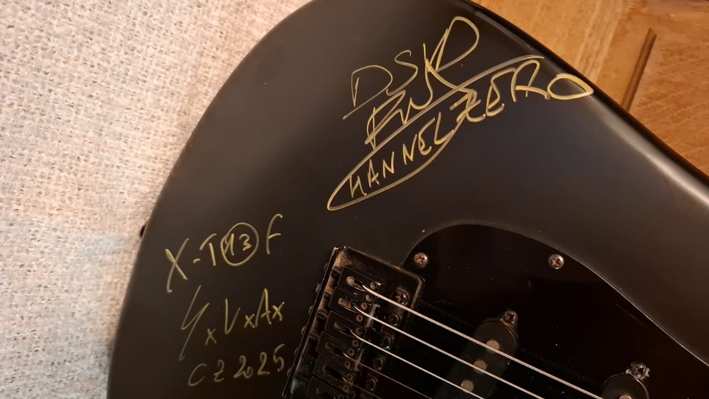 Gesigneerde gitaar - Channel Zero